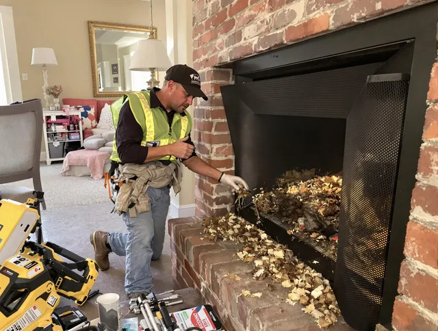 Safe screening installation by Long Beach Chimney Sweep in Long Beach, CA