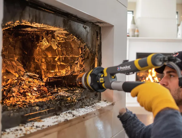 Professional chimney cleaning by Long Beach Chimney Sweep in Long Beach, CA