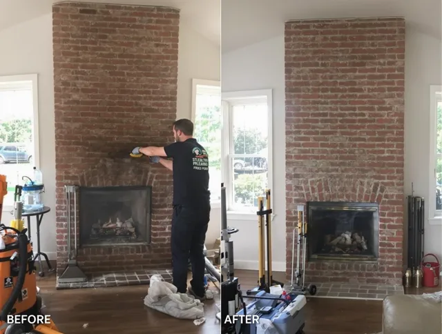 Finished chimney sweeping service by Long Beach Chimney Sweep in Long Beach, CA