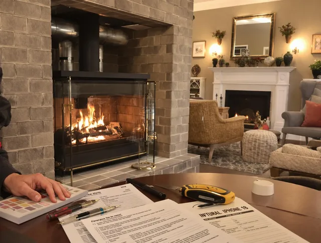 Long Beach Chimney Sweep verifying fireplace safety measures in Long Beach, CA